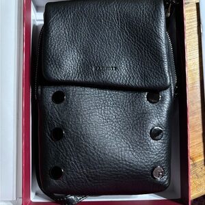 HAMMITT VIP MOBILE CROSSBODY BLACK GUNMETAL NEW